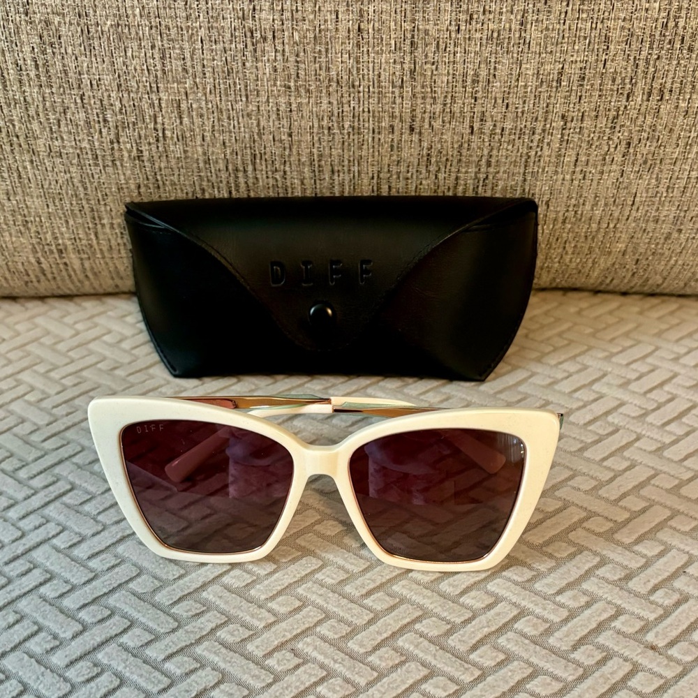 NWOT Diff Becky IV sunglasses with case